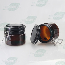 Amber pet plástico hermeticamente fechado frasco para cosméticos fruta máscara (PPC-55)